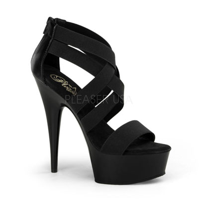 Met Schoen Delight Zwart Ho Pleaser Hoge Hakken 669 BandjesAttitude 54RjAcq3LS